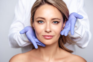 A woman receiving non-surgical facial rejuvenation in Mansfield, TX